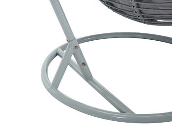 Poltrona sospesa in resina intrecciata Grigio - BONTOC di MYLIA