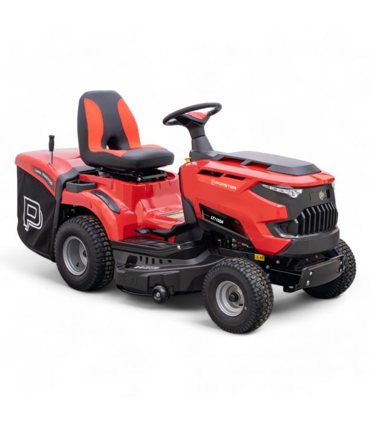 Trattorino rasaerba da 102 cm, motore LONCIN da 586 cc, funzione mulching, sacco di raccolta erba da 245 L - POPSTER LT1-102H