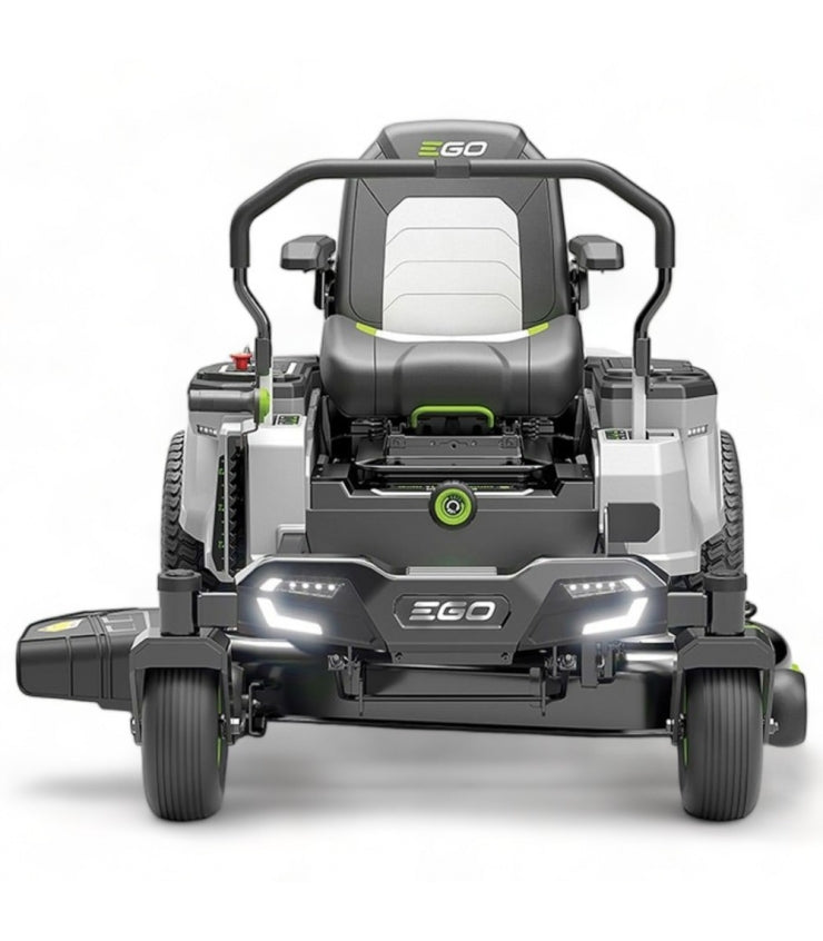 Trattorino rasaerba elettrico, rotazione zero, larghezza di taglio 107 cm, 4 batterie da 56 V 10 Ah - EGO ZT4201E