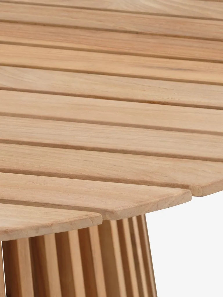 UDBYNEDER Tavolo Ø120 cm + 4 VESTERHAVET Sedie teak