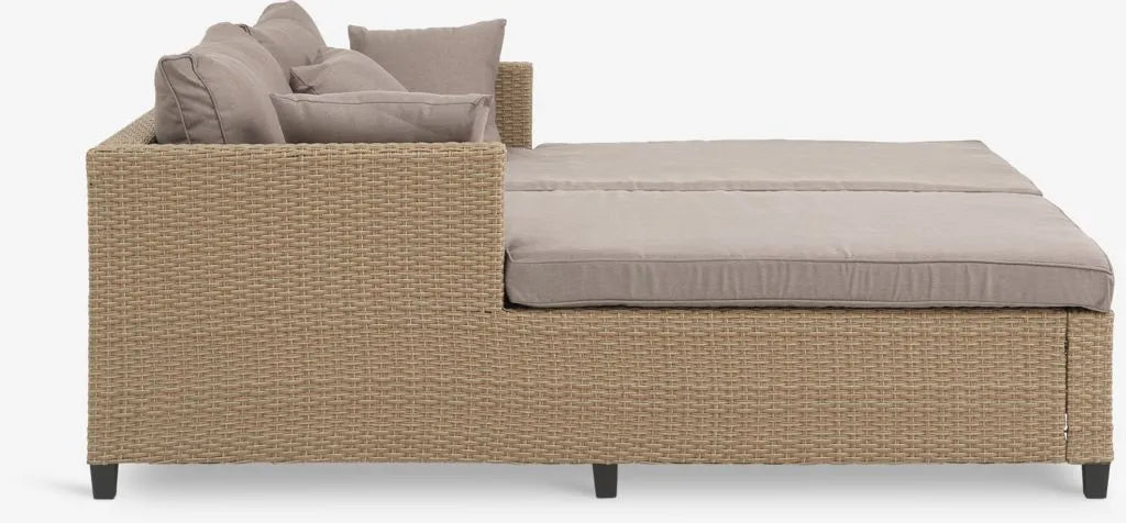 Lettino prendisole HALLING P179xL187 cm naturale