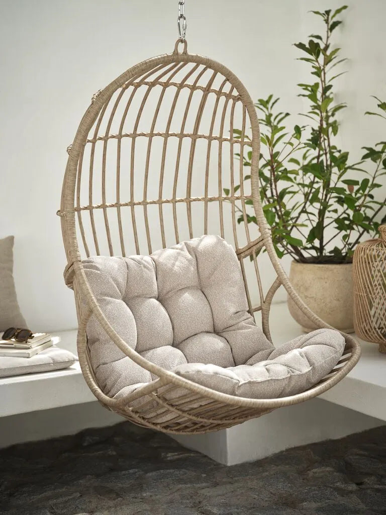 Poltrona pensile BROMS L83xH113xP70 cm naturale
