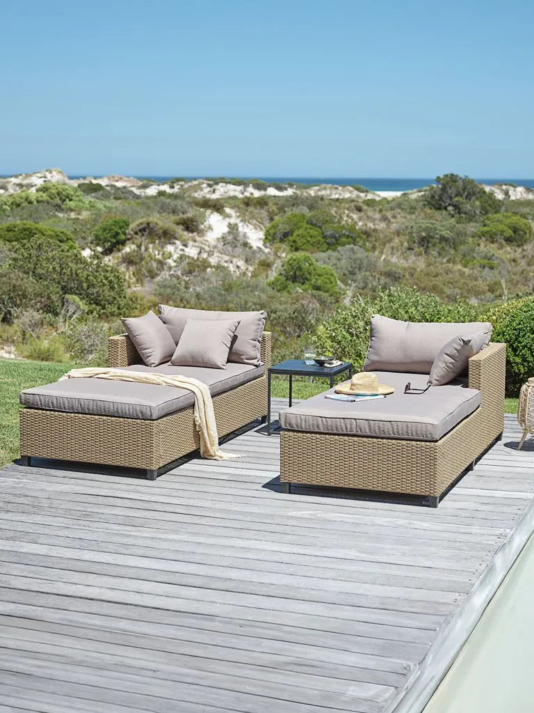 Lettino prendisole HALLING P179xL187 cm naturale