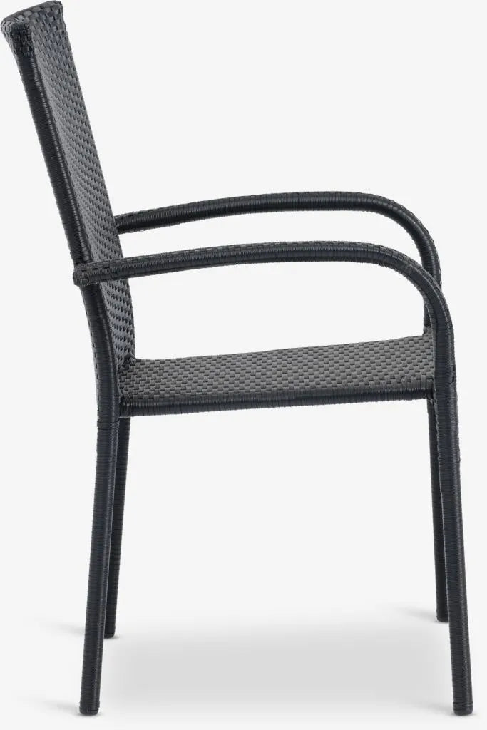 TYDAL Tavolo L208/272 cm + 4 GUDHJEM Sedie nero