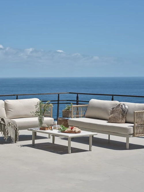 Salotto da giardino EJLBY 5 posti beige