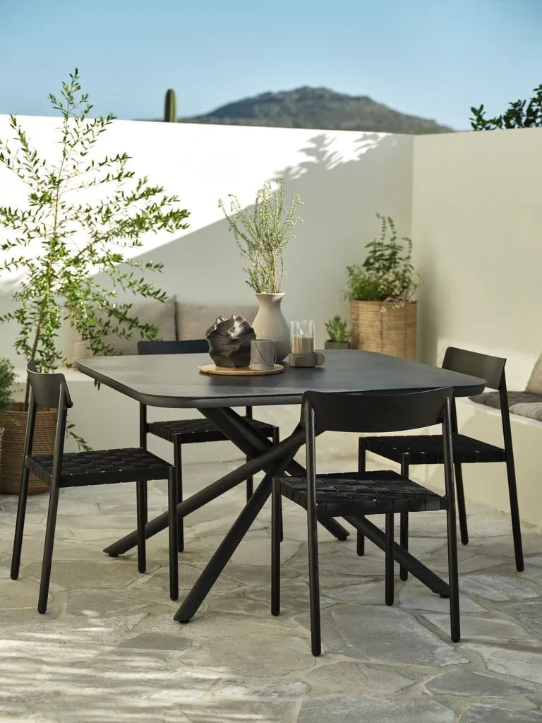 Tavolo da esterno GOTHENBURG P120xL120 cm grigio