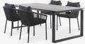 SONNERUP Tavolo L215 cm + 4 GILJA Sedie grigio