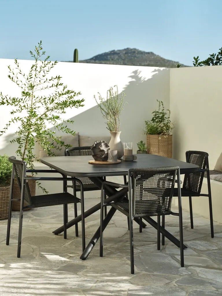 Tavolo da esterno GOTHENBURG P120xL120 cm grigio