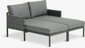 Lettino prendisole IANO P136xL156 cm grigio