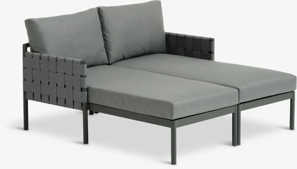 Lettino prendisole IANO P136xL156 cm grigio