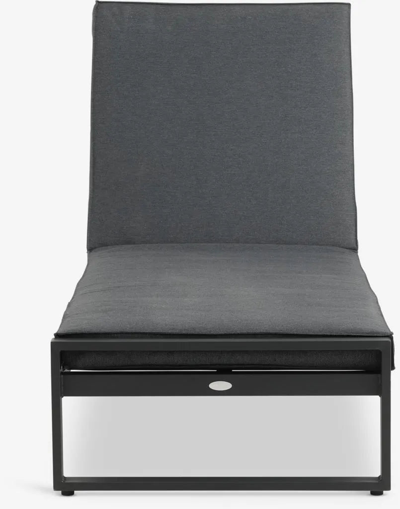 Lettino prendisole VONGE P75xL210 cm ad asciug. rapida nero