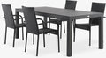 TYDAL Tavolo L208/272 cm + 4 GUDHJEM Sedie nero