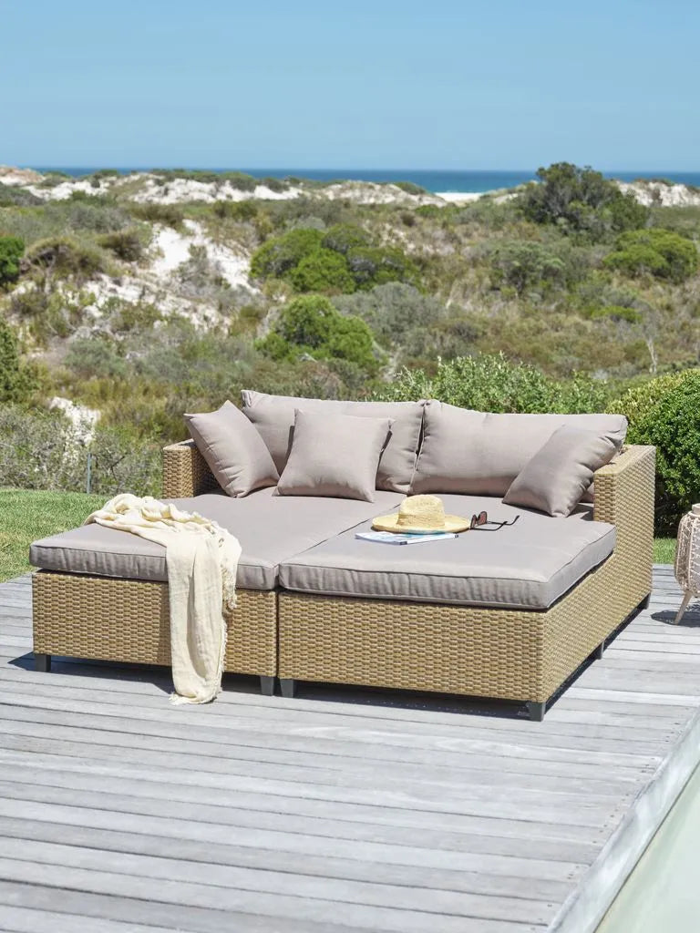 Lettino prendisole HALLING P179xL187 cm naturale