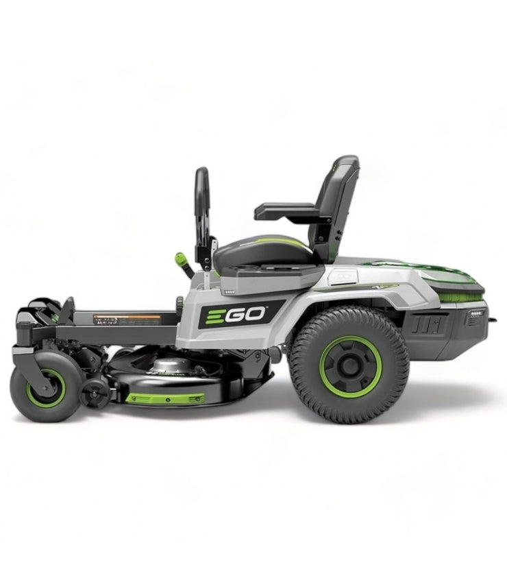Trattorino rasaerba elettrico, rotazione zero, larghezza di taglio 107 cm, 4 batterie da 56 V 10 Ah - EGO ZT4201E