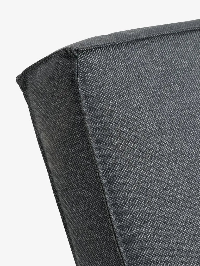 Lettino prendisole VONGE P75xL210 cm ad asciug. rapida nero