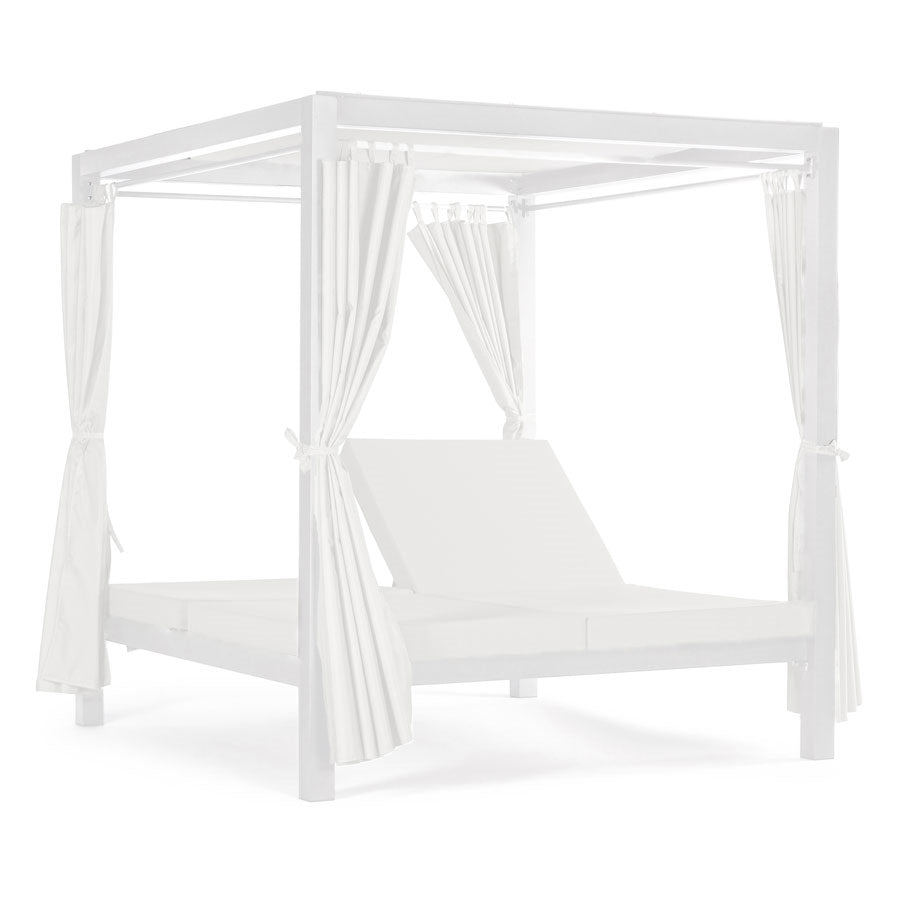 Gazebo con letti da giardino 2 posti