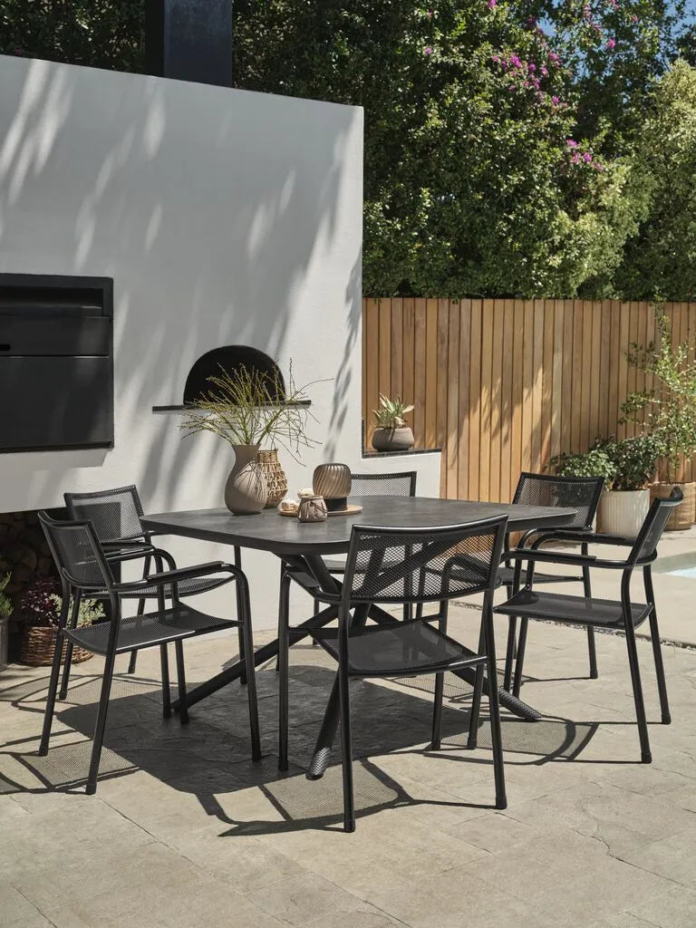 Tavolo da esterno GOTHENBURG P120xL120 cm grigio