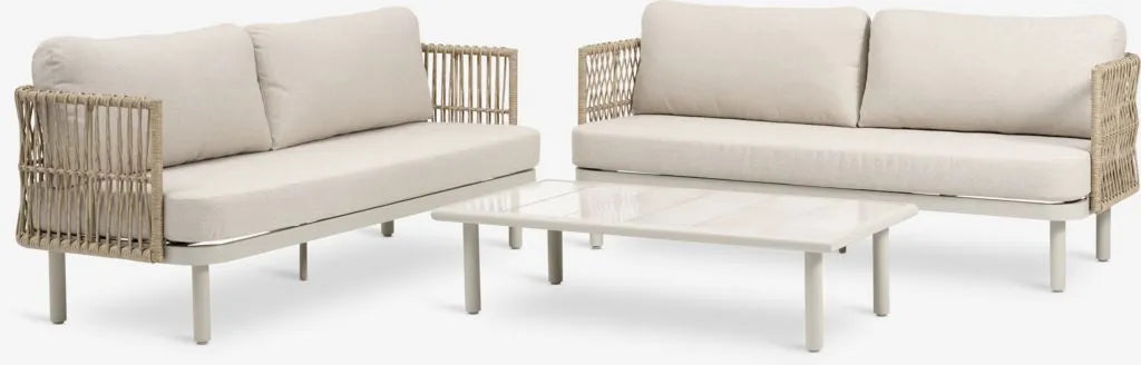 Salotto da giardino EJLBY 5 posti beige