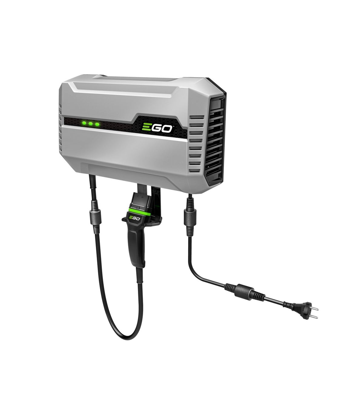 Pacchetto rasaerba a raggio di sterzata zero con 6 batterie da 12 Ah 56 V, caricabatterie da parete, larghezza di taglio 132 cm, Ego ZT5201E-L