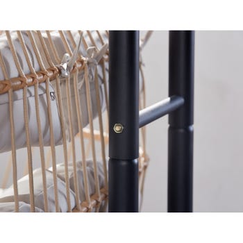 FARO Poltrona sospesa a 2 posti effetto rattan
