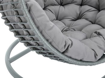 Poltrona sospesa in resina intrecciata Grigio - BONTOC di MYLIA
