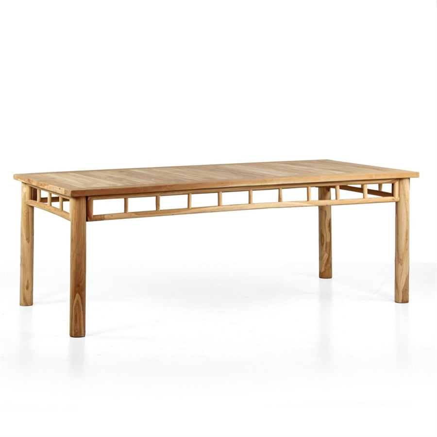 Tavolo da pranzo in teak riciclato 220x100x78cm