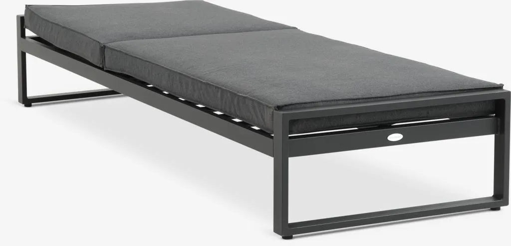 Lettino prendisole VONGE P75xL210 cm ad asciug. rapida nero