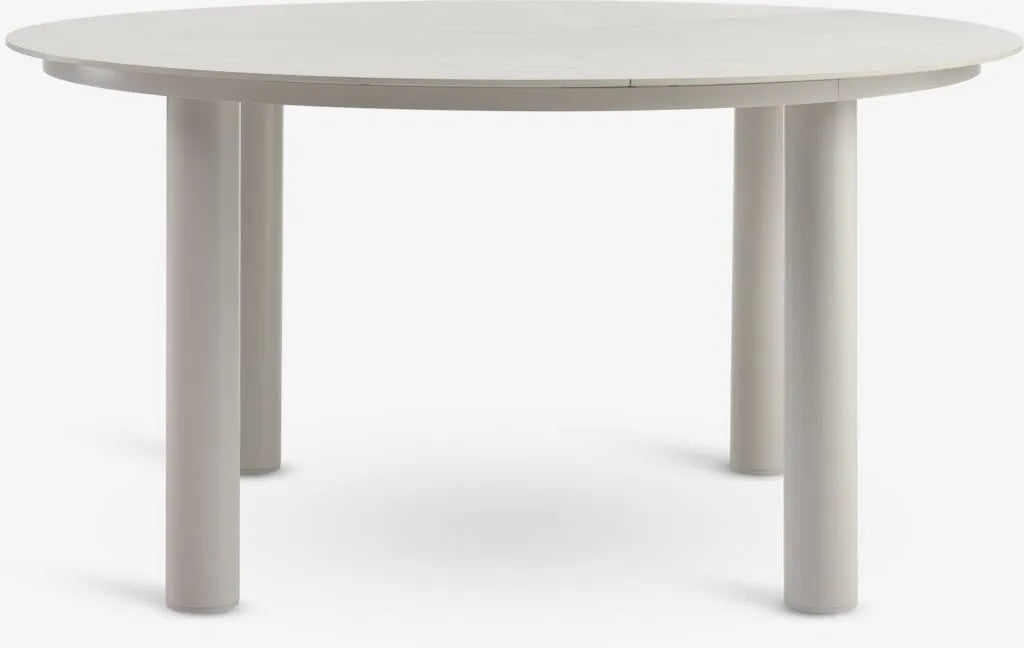 SURNADAL Tavolo Ø150 cm + 4 GILJA Sedie beige