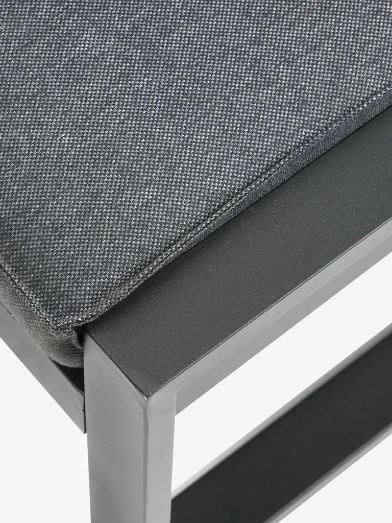 Lettino prendisole VONGE P75xL210 cm ad asciug. rapida nero