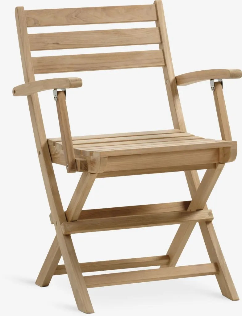 UDBYNEDER Tavolo Ø120 cm + 4 VESTERHAVET Sedie teak