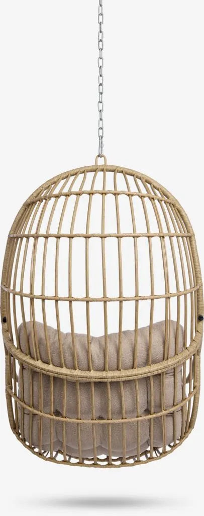 Poltrona pensile BROMS L83xH113xP70 cm naturale