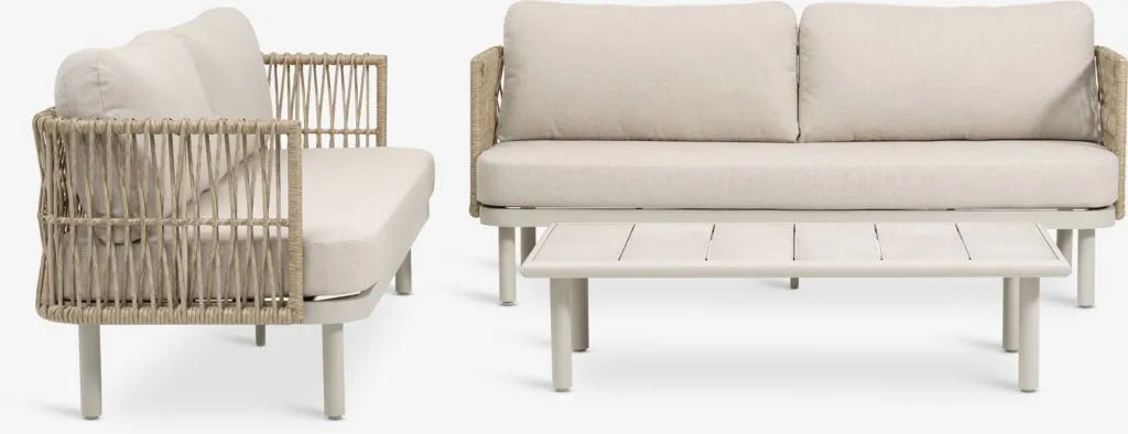 Salotto da giardino EJLBY 5 posti beige