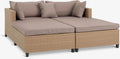 Lettino prendisole HALLING P179xL187 cm naturale